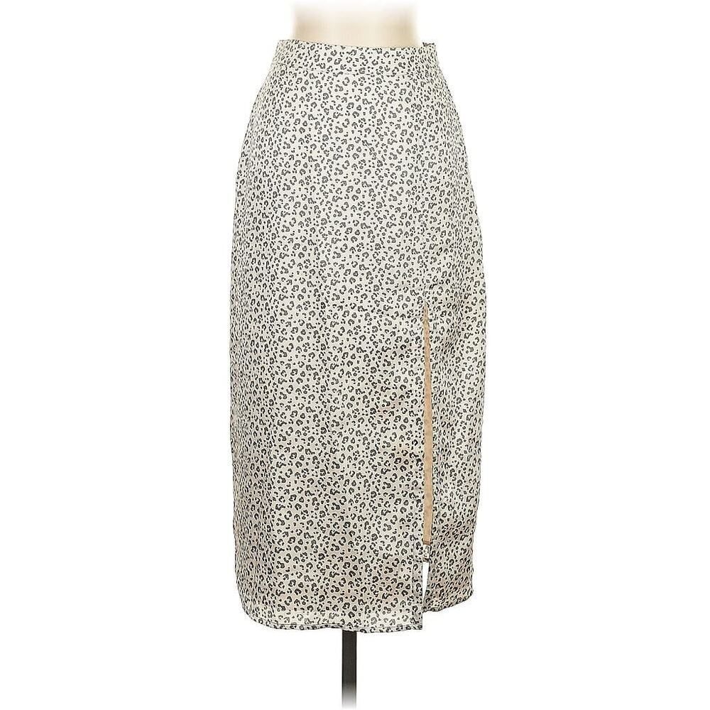 Abercrombie & Fitch Leopard Cheetah Animal
Print Midi Skirt size S